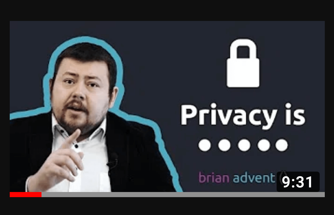 A thumbnail of iOS YouTuber Brian Advent introducing PrivacyFlash Pro.